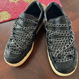 Authentic Ash platform quilted chain sneakers. Size 8.